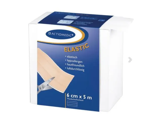 Snelverband Elastisch Luchtdoorlatend Lxb 5mx60mm Huidkleurig