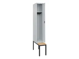 locker met bank,HxBxD 2120x300x815mm,1vak,vak B 300mm,cilinderslot