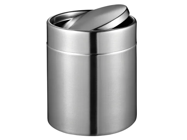 Afvalbak EKO Fandy tafelmodel met swingdeksel 1,5 liter rvs