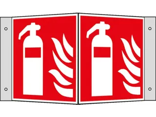 Brandbeveiligingsbord,Brandblusser,Hoekbord,Aluminium,Lang Nalichtend - 1