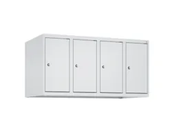 opzetkast,v. locker,4vak.,vak B 250mm,HxBxD 500x1000x500mm,vleugeldeur