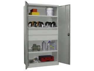 systeemkast,HxBxD 1950x1040x630mm,3xStalen bodem,RAL7035,front RAL7035 - 2