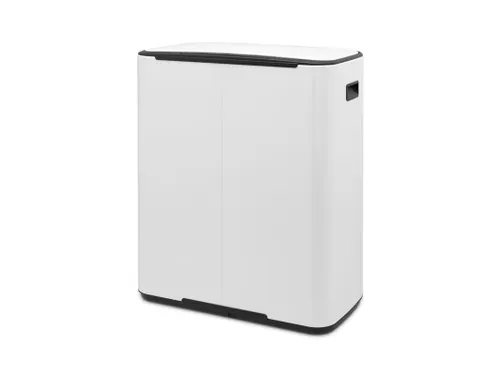 Afvalbak Bo Pedaalemmer Wit 2x30 Liter