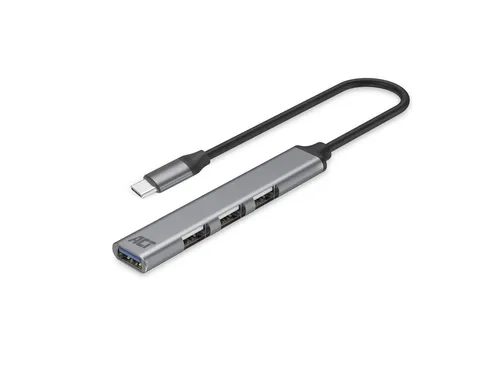 Hub ACT USB-C 3x USB-A 2.0 en 1x USB-A 3.0
