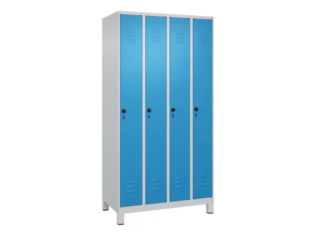 locker,HxBxD 1950x1000x500mm,4vak,vak B 250mm,draaigrendel,voeten