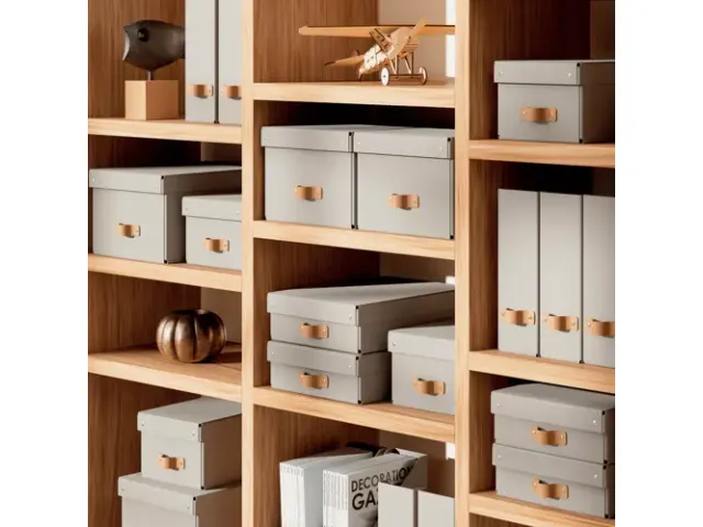 Boîte de rangement Leitz Puro avec couvercle 17L beige set 2 pièces