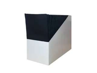Servet Zwart 147920 Airlaid 1/8 Vouw 600 Stuks 40x40cm - 1