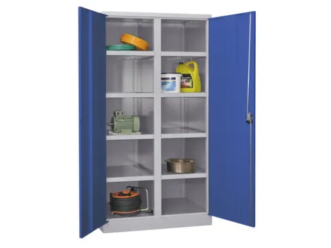 zwaarlastkast 1950x1040x630mm openslaande deuren RAL7035 front RAL3000