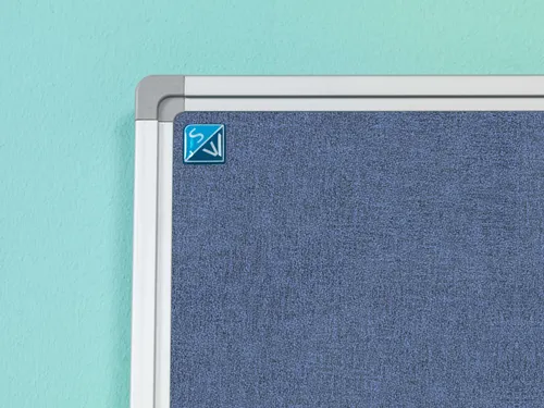 Prikbord 120x180cm Blauwpaars Accent Softline Profiel 16mm