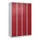 dubbeldekse locker,HxBxD 1850x1200x500mm,4x2vak.,vak B 300mm,cil.-slot