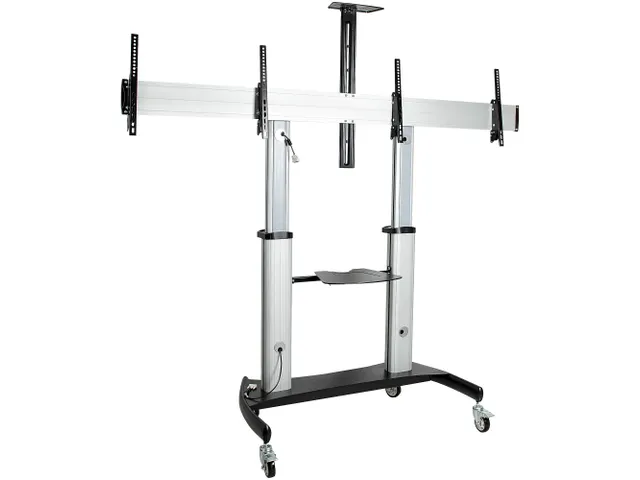 Dual TV Standaard op Wielen voor 37-60 Inch VESA TV's