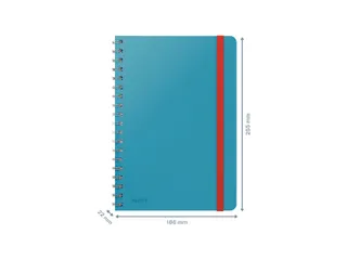 Notitieboek Leitz Cosy B5 lijn spiraal blauw - 3
