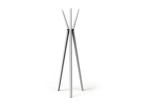 Kapstok DURASTORE 6 haken aluminium grijs 160cm
