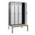 locker met bank,voor scheiding van kleding,HxBxD 2120x1200x815mm,4vak