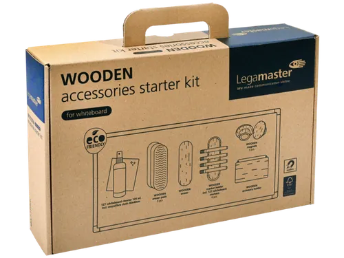 Whiteboard accessoire starter kit Legamaster WOODEN 17 stuks