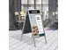 Europel A-Stoepbord A1 met Topbord 32mm profiel Aluminium