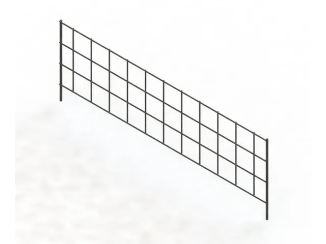afschermrooster,v. inhaakstelling,HxD 150x600mm,vrijstaand,staal