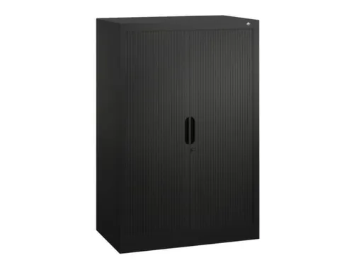 jaloeziedeurkast,HxBxD 1230x800x420mm,2xStalen bodem,rolluik RAL7021