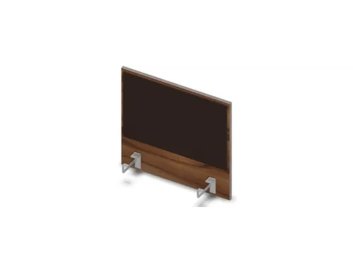 opzetpaneel bureau aanbouw zijkant NP-tiepolo nut BN2036-bruin 600mm