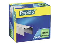 Nieten Rapid 24/6 gegalvaniseerd standaard 5000 stuks