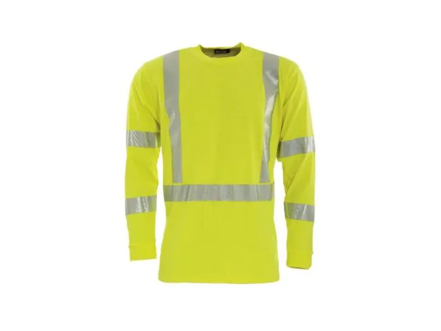 T-shirt 5072 89 Fluorgeel Vlamvertragend Lange Mouwen Maat M