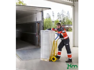 steekwagen,draagverm. 250kg,lucht-banden,steekplaat BxD 360x480mm - 1
