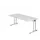 bureau,HxBxD 740x1800x800mm,blad wit,C-voet RAL9006