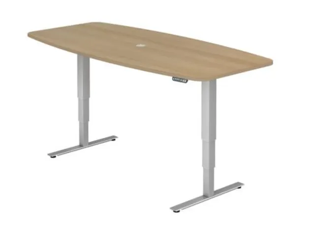 In hoogte verstelbare vergadertafel,HxBxD 635-1285x2200x1030mm