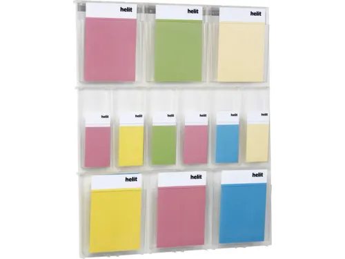 wandfolderhouder HxBxD 978x852x54mm 6xDIN A4/6xDIN lang transparant