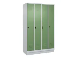locker voor scheiding van kleding,HxBxD 1950x1200x500mm,4vak