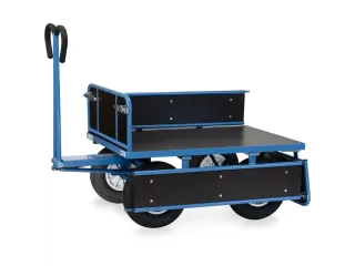 Handtrekwagen 6454P 750kg 1140x740mm hout polyurethaan wielen - 3