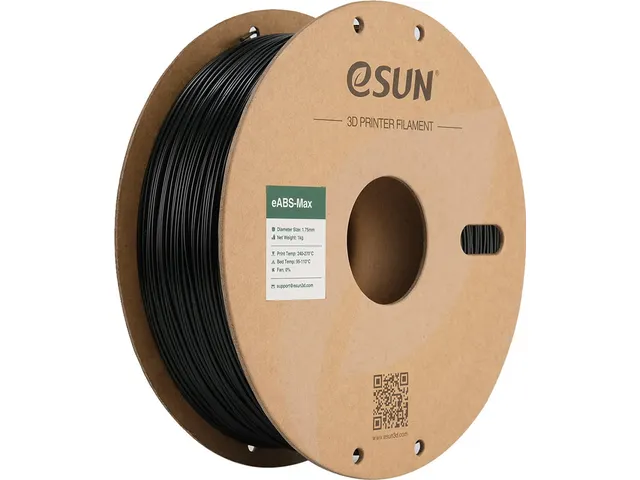 eSUN 3D printer Filament eABS-Max 1,75mm Zwart 1kg
