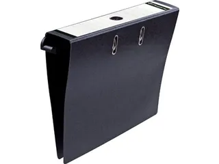 Hangmapordner A4 2 pochetten, Karton, rug van 80mm, Zwart - 1