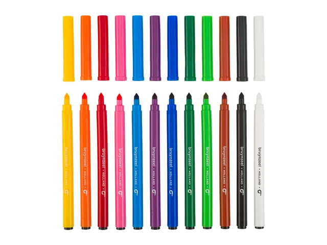 Kleurstift Bruynzeel Teens Super Point set à 12 kleuren