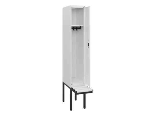 locker met bank,HxBxD 1950x300x815mm,1vak,vak B 300mm,cil.-slot