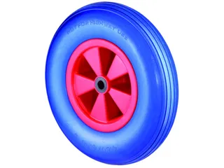 Wiel 200kg 400x100mm Pu Banden Kunststof Blauwe Velg Lijn Profiel - 1
