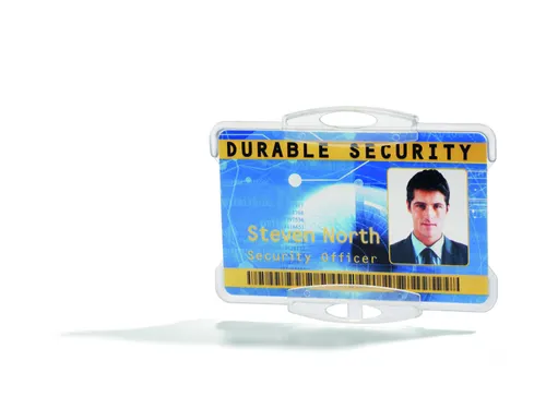 Durable 8918 Badge Kaarthouder voor Veiligheidspas 54x87mm 10 stuks