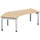 In hoogte verstelbaar hoekbureau,HxBxD 680-820x2166x1130mm,blad beuken