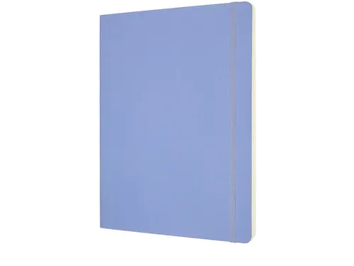 Notitieboek Moleskine XL 190x250mm blanco soft cover hydrangea blue