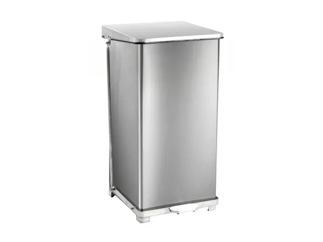 Industriële pedaalemmer 90 Liter Mat RVS
