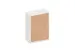 schuifdeurkast,HxBxD 1150x800x430mm,decor romp wit,decor front beuken