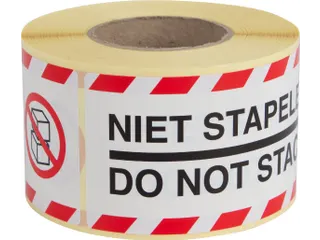 etiketten Niet stapelen 46 x 125 mm 250 stuks - 1