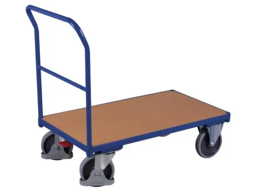 Platformwagen 500kg Laadvlak 1230x800mm 1 Duwbeugel Ral 5010