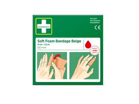 Bandage Cederroth Soft Foam beige 6cmx4.5m