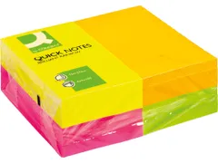Quick Notes Memoblaadjes Neon 76x127mm 100 Vel 12 Blokken