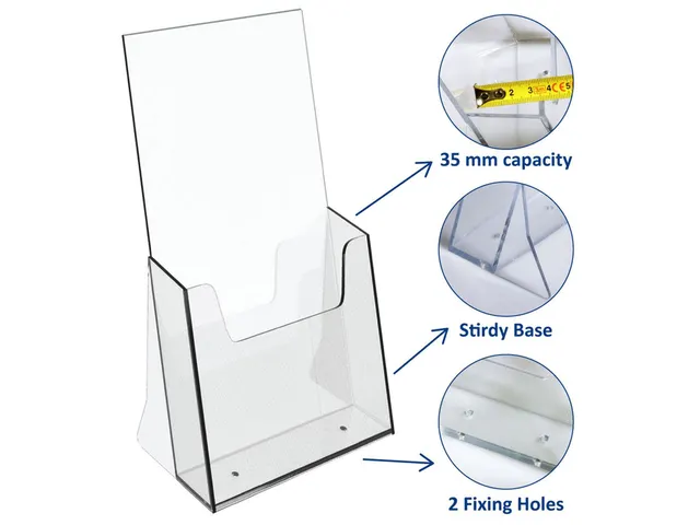 Folderhouder Europel 1/3 A4 transparant