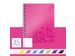 Notitieboek Leitz WOW A5 spiraal PP lijn roze