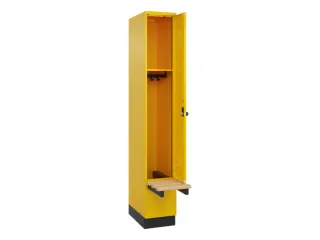 locker met bank,HxBxD 1950x300x815mm,1vak,vak B 300mm,draaigrendel - 1