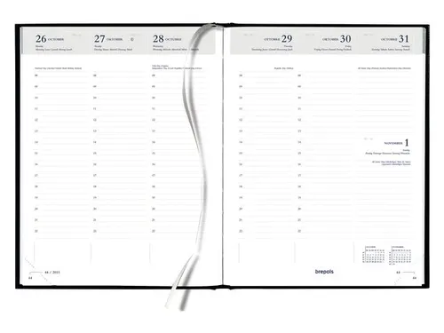 Agenda 2027 Quantore week 7dagen/2pagina's A5 4-talig zwart