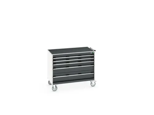 ladekast HxBxD 880x1050x650mm 5laden romp RAL7035 front RAL7016